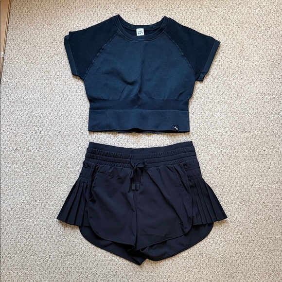 JoyLab Pants - Joy Lab Black Athletic Flutter Shorts